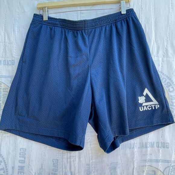 Undefeated Blue Lightweight Mesh UACTP Gym Athletic Shorts Size Large NWT - Picture 1 of 6